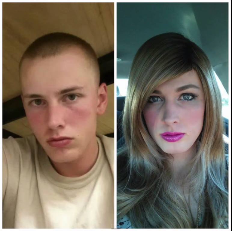 boy to girl makeup transformation