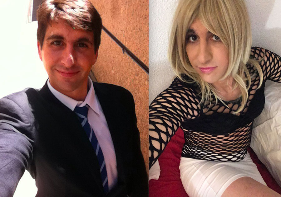 Crossdresser Before and After 
