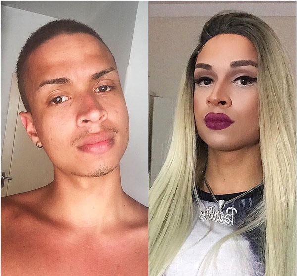 guy to girl makeup transformation