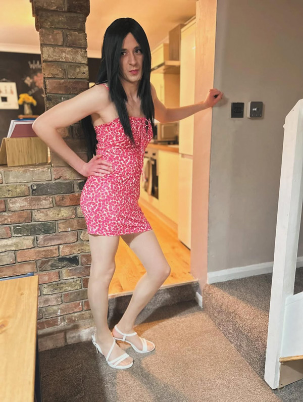 man dressed as woman
