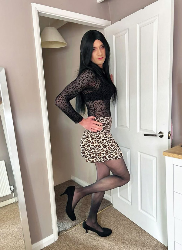 crossdresser in cute outfit