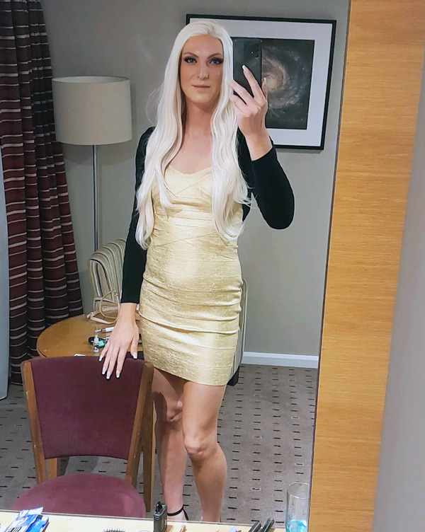 crossdresser in dress