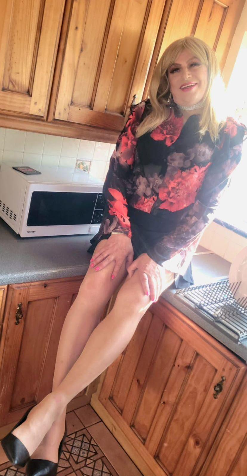 man dressed as woman