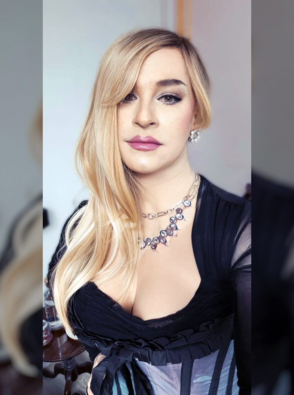 man dressed as woman